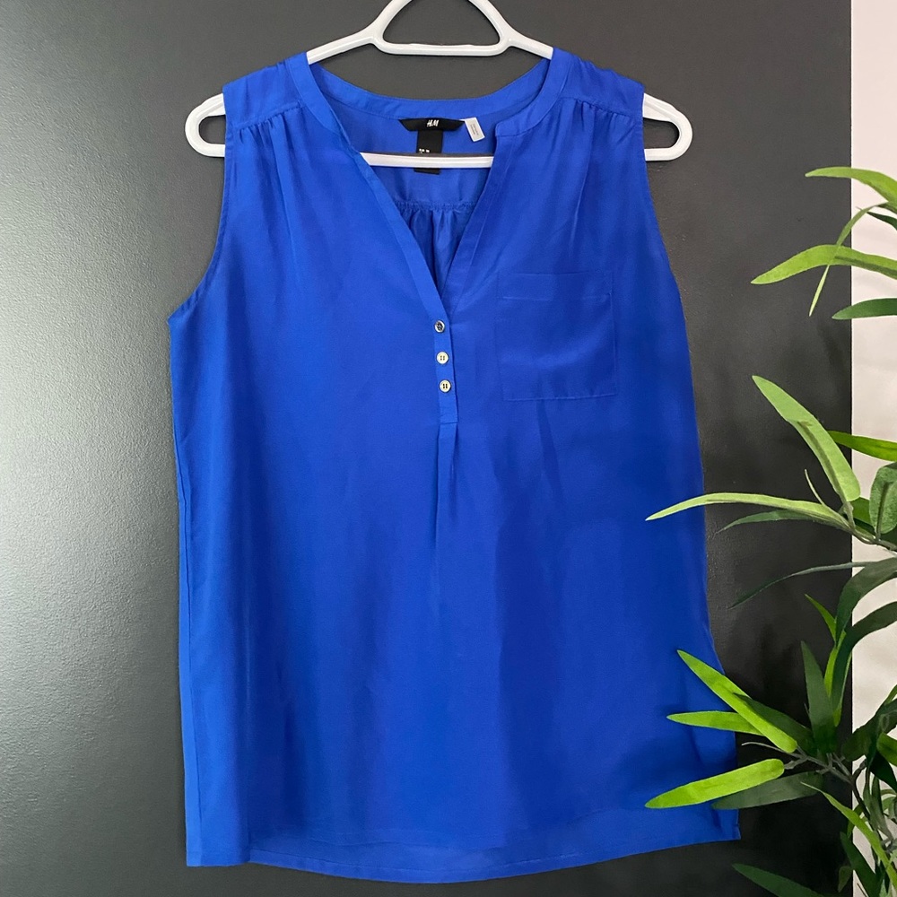 H&M blue blouse